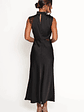 Anabelle Halter Neck Lace Maxi Dress - Black - thumbnail 5