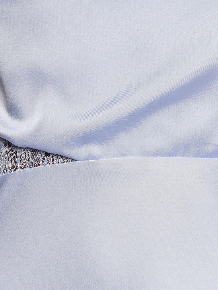 Anabelle Halter Neck Lace Maxi Dress - Baby Blue 8