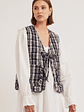 arte tie gilet - navy check - thumbnail 1