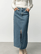 Aleksa Denim Midi Skirt | Medium Wash - thumbnail 3