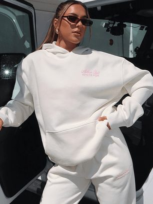 Active Club Oversized Hoodie Off White