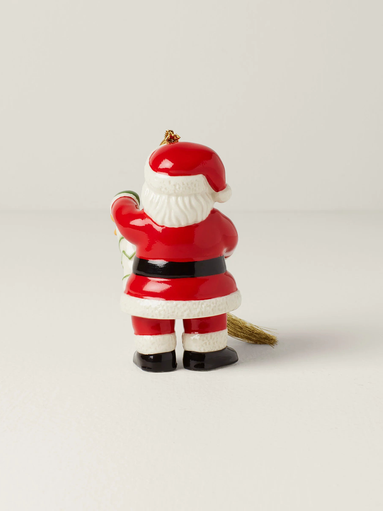 African American Santa & Stocking Ornament 2