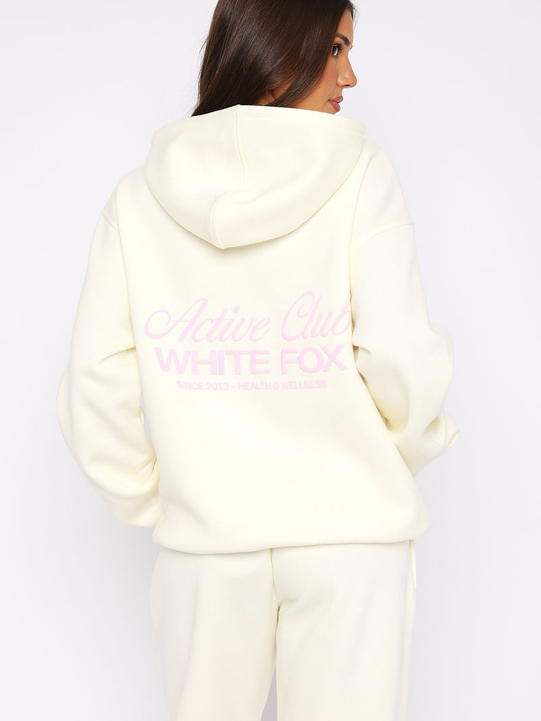 Active Club Oversized Hoodie Off White 4