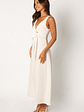 Archer Midi Dress - White - thumbnail 6