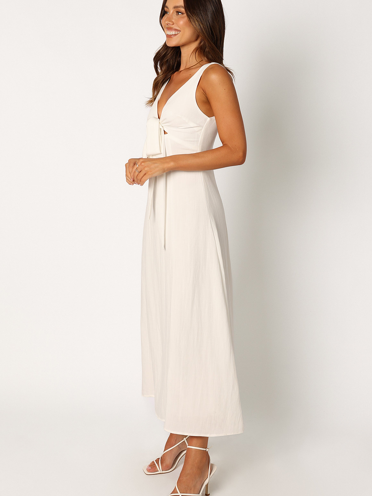 Archer Midi Dress - White 7