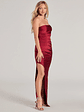 Anisley Strapless High Slit Column Formal Dress - thumbnail 4