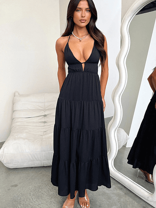Amalie Maxi Dress - Black