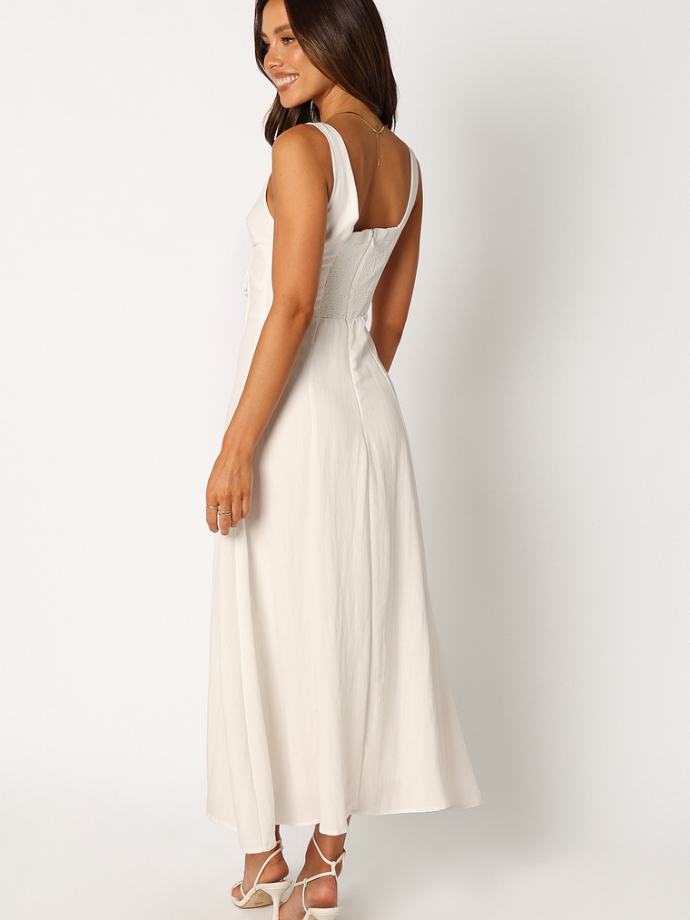 Archer Midi Dress - White 8