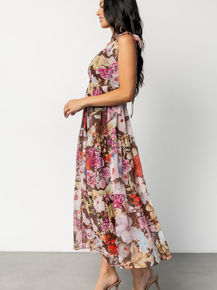 Anita Maxi Dress | Brown Multi Floral 3
