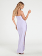 Anisley Strapless High Slit Column Formal Dress - thumbnail 6