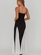 All Mine Godet Hem Maxi Dress Black - thumbnail 2