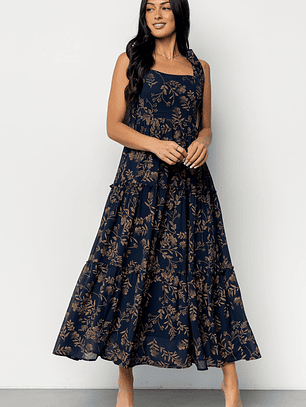 Anita Maxi Dress | Midnight + Gold Floral
