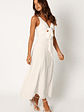 Archer Midi Dress - White - thumbnail 10