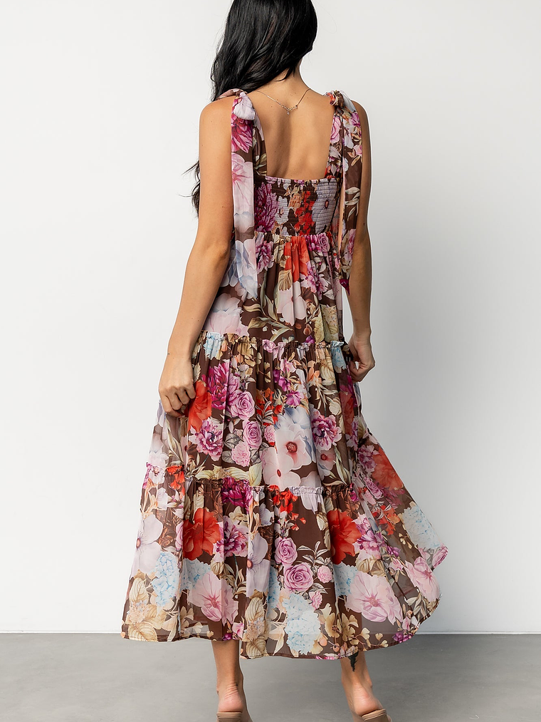 Anita Maxi Dress | Brown Multi Floral 4