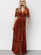 Artemis Velvet Maxi Dress | Dark Spice - thumbnail 2