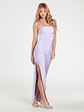 Anisley Strapless High Slit Column Formal Dress - thumbnail 8