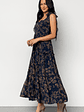 Anita Maxi Dress | Midnight + Gold Floral - thumbnail 3