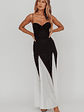 All Mine Godet Hem Maxi Dress Black - thumbnail 4