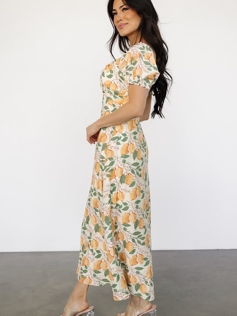 Amalfi Midi Dress | Lemon Print 6