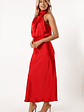 Anabelle Halter Neck Midi Dress - Red - thumbnail 4