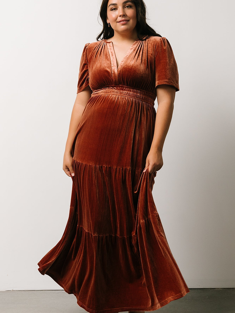 Artemis Velvet Maxi Dress | Dark Spice 3