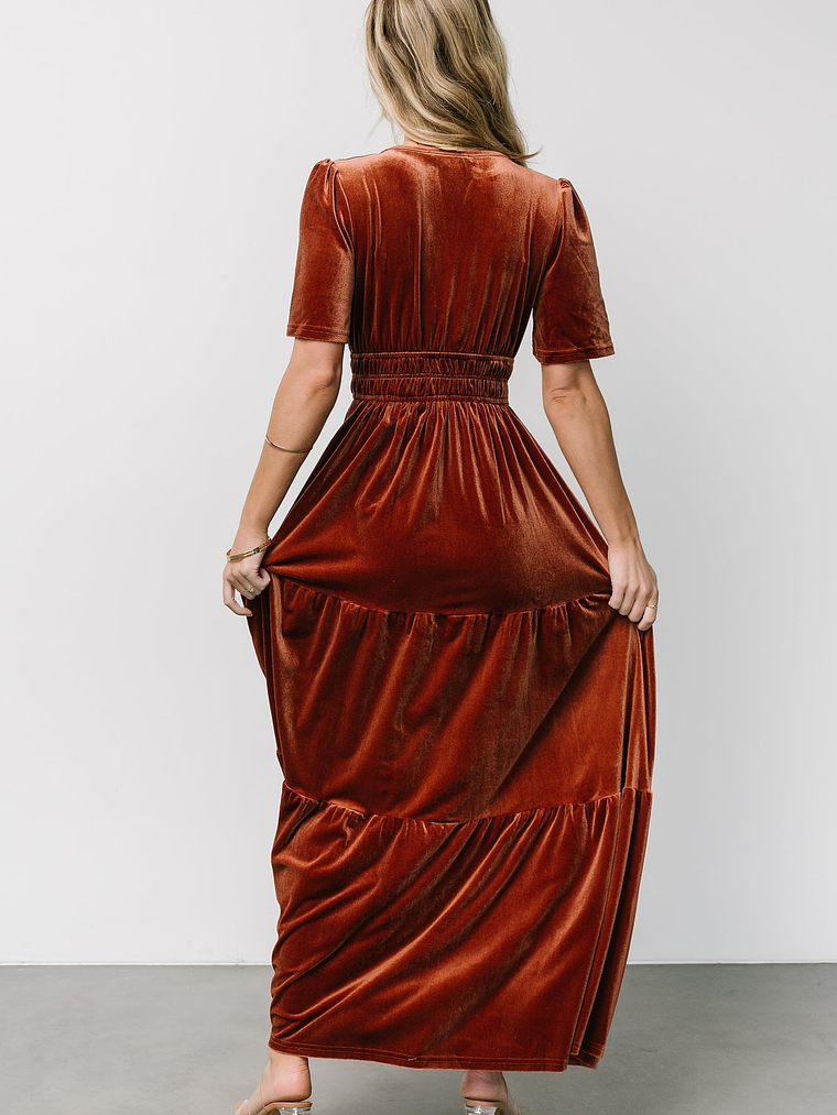 Artemis Velvet Maxi Dress | Dark Spice 4