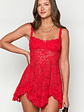 All Mine Red Lace Mini Dress - thumbnail 2