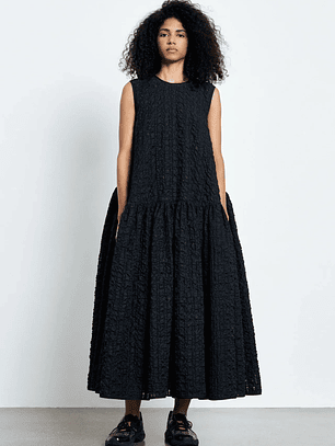 Anna Karin | Dress Check Seersucker Black