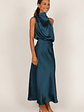 Anabelle Halter Neck Midi Dress - Teal - thumbnail 7