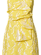 Amalie The Label - Frederika Strapless Ruffle Detail Jacquard Mini Dress in Yellow - thumbnail 8