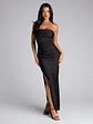 Anisley Strapless High Slit Column Formal Dress - thumbnail 22