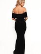 Adair Off Shoulder Maxi Dress - Black - thumbnail 6