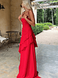 Anais Tiered Ruffle Maxi Dress - Red - thumbnail 6