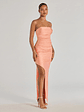 Anisley Strapless High Slit Column Formal Dress - thumbnail 31