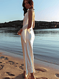 Afterglow Backless Cowl Neck Maxi Dress Off White - thumbnail 2