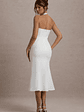 Aman | White Halter-Neck Midi Dress With Oversized Bow - thumbnail 2