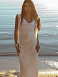 Afterglow Backless Cowl Neck Maxi Dress Off White - thumbnail 4
