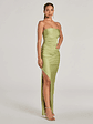 Anisley Strapless High Slit Column Formal Dress - thumbnail 34