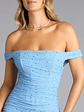 Amanda Rhinestone Off-The-Shoulder Mini Dress - thumbnail 4