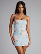 Analeia Floral Cutout Beaded Mini Dress - thumbnail 1