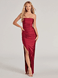 Anisley Strapless High Slit Column Formal Dress - thumbnail 36