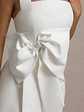 Aman | White Halter-Neck Midi Dress With Oversized Bow - thumbnail 5