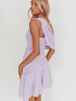 Anaisa One-Shoulder Draped Mini Dress Lilac - thumbnail 4