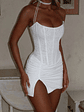 Ashia Mini Dress Off White - thumbnail 1