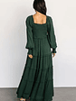 Amanda Smocked Dotted Maxi Dress | Evergreen - thumbnail 7