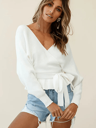 Amara Long Sleeve Knit Top Ivory