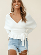 Amara Long Sleeve Knit Top Ivory - thumbnail 3