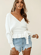 Amara Long Sleeve Knit Top Ivory - thumbnail 4