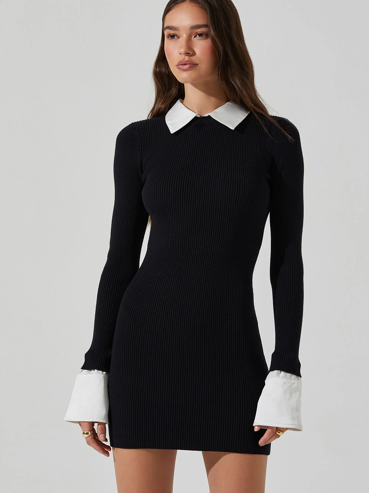 Alexia Mixed Media Mini Dress 3