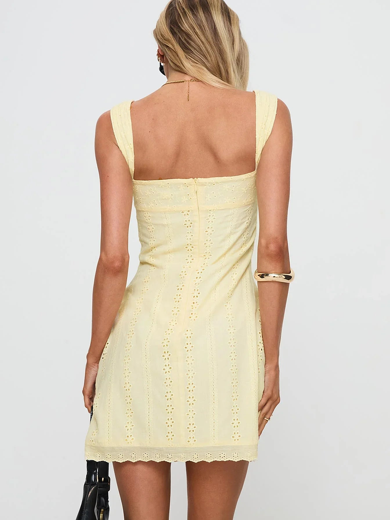 Allegro Mini Dress Lemon 5